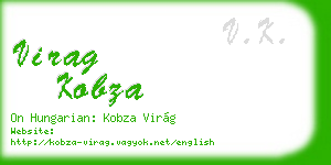 virag kobza business card