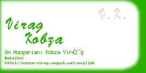 virag kobza business card